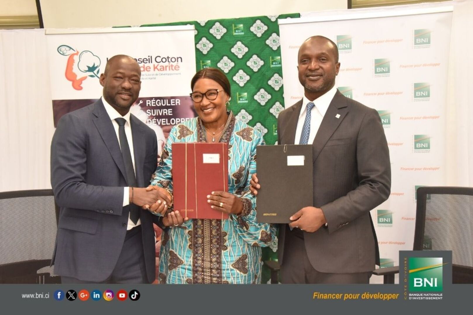Signing of a framework agreement between bni, cca and cashew processors